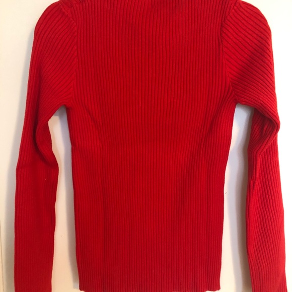 English Factory Turtleneck Ribbed Sweater - Picture 4 of 5